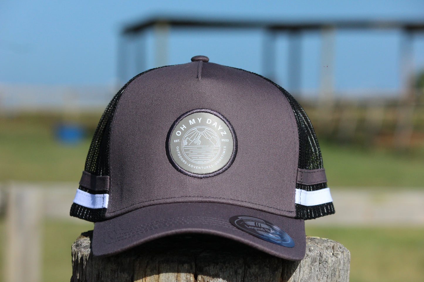 Grey Badge Trucker Cap